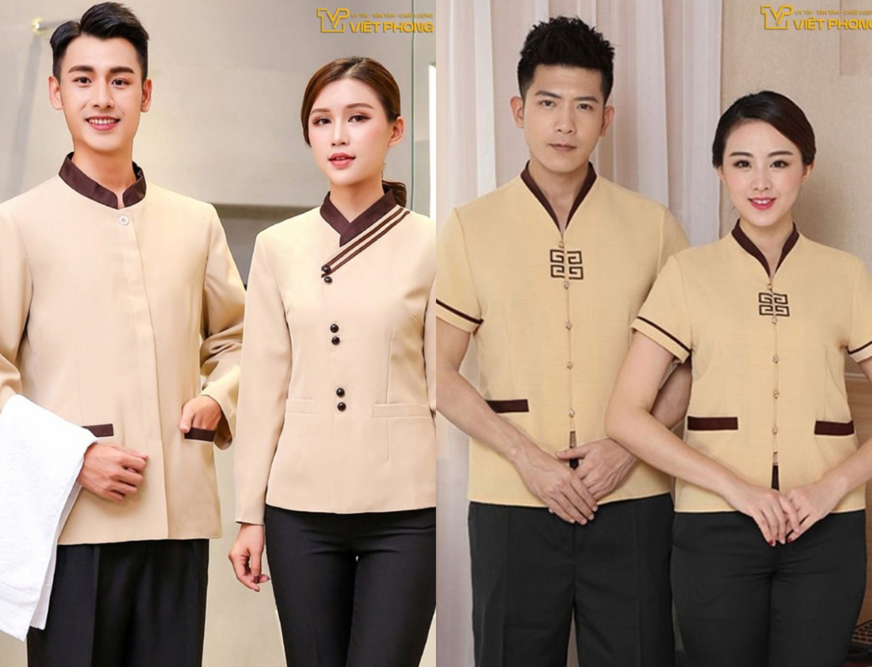 Mẫu đồng phục nhân viên nhà hàng - khách sạn gây ấn tượng với khách hàng